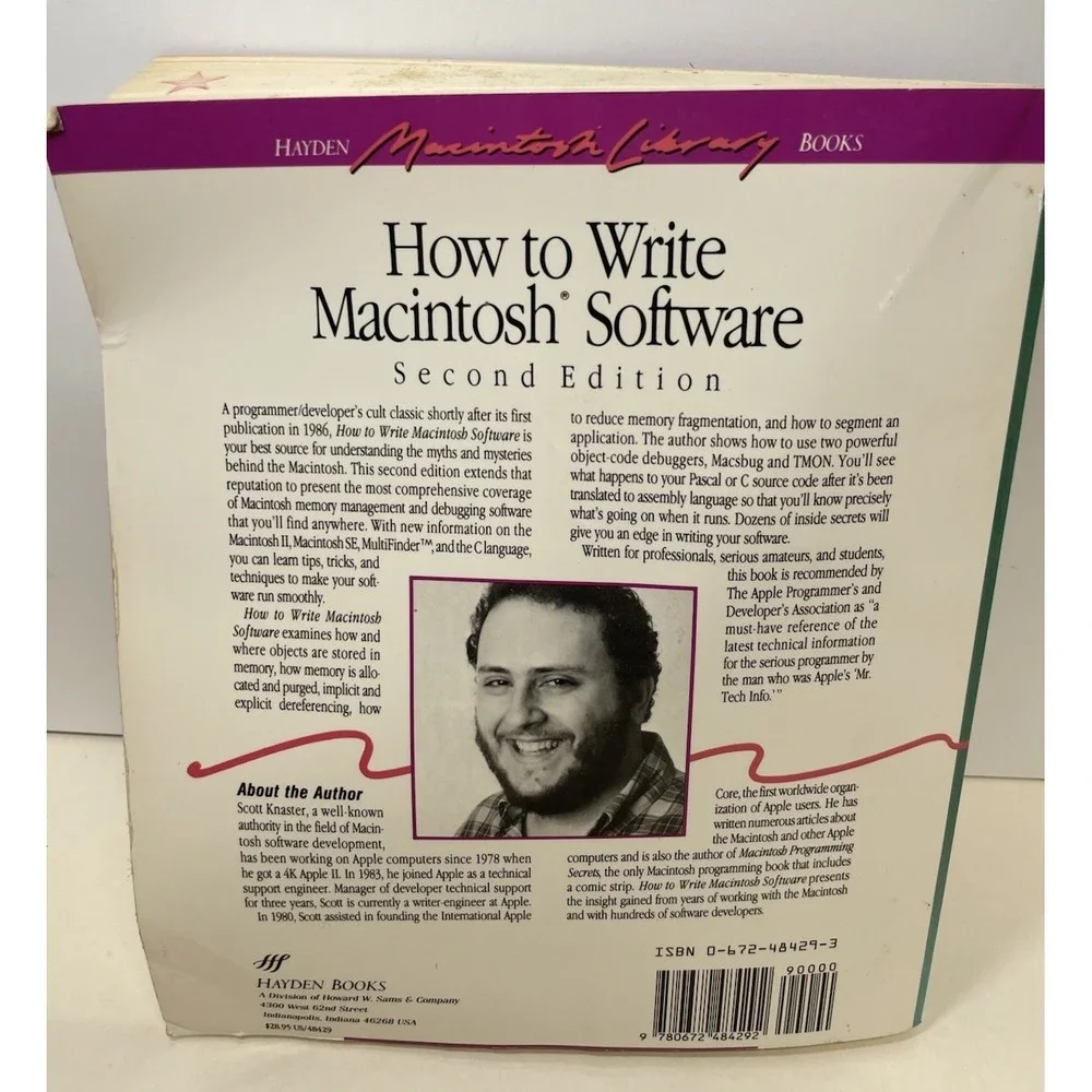 How to Write Macintosh Software - Knaster, Scott - Good - Second Edition